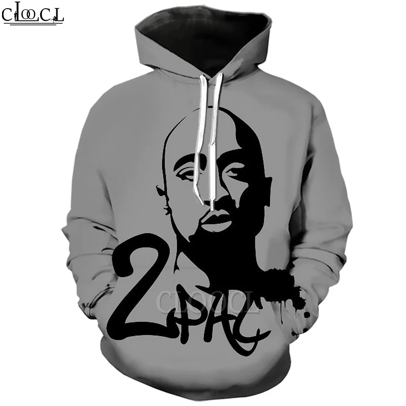 Худи HX Rapper Amaru Shakur 2pac Tupac с 3D принтом для мужчин и женщин модные толстовки уличные