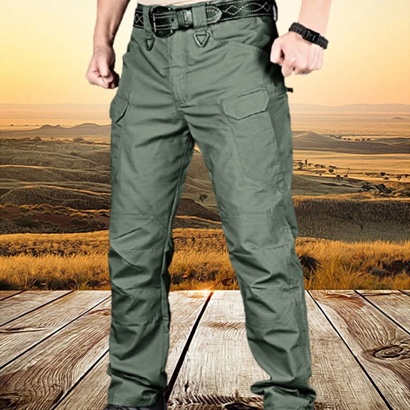 Men's Tactical Cargo Pants Elastic Multi Pocket Outdoor Casual Pants Military Army Combat Trousers  Sweatpants Plus Size 6XL