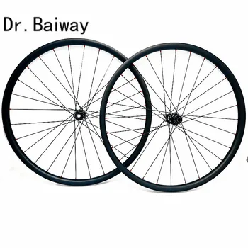 

29er mtb carbon wheelset 27.4*23 asymmetry tubeless Novatec791/792 thru axle 142*12 100*15 disc brake wheelset 1423 spokes