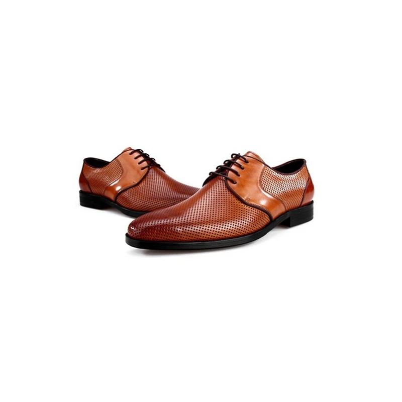 Mens Formal Shoes Genuine Leather Oxford Shoes For Men Italian Handmade Dress Shoes Wedding Shoes Laces Leather Brogues