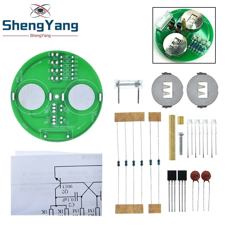 Diy Electronic Kit LED Gyro DIY Welding Kit Rotating Lantern Inline ComponenTU