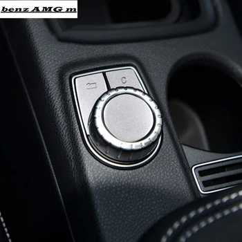 

Central Multimedia Buttons Sequins Decoration Cover Trim Car Styling For Mercedes Benz W204 W212 X204 X156 C117 W176 W246 ML GL