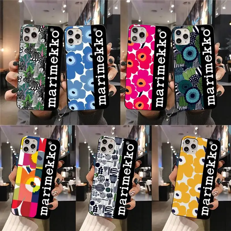 Yjzfdyrm Finland Luxury Brand Marimekko Flowers Luxury Phone Case For Iphone 11 Pro Xs Max 8 7 6 6s Plus X 5s Se Xr Case Aliexpress