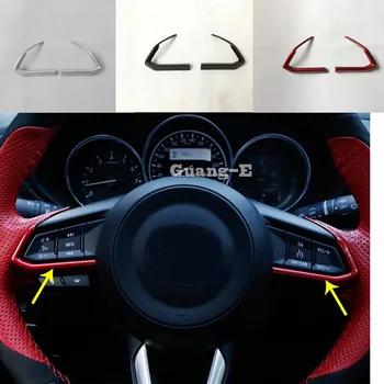 

Car Sticker Styling Steering Wheel Interior Cover Kit Trim Lamp Frame For 2017-2020 Mazda 3/ Axela Atenza M3 M6 CX-5 CX-7 CX-3