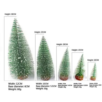 

Christmas Trees Tabletop Trees Snow Ornaments For Christmas Party Home Decoration
