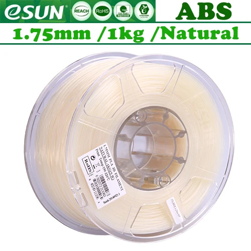 ABS! Esun Филамент пластик для ANET ender3 3d принтер/1 кг 340 м/PETG/ABS/TPU из России - Цвет: ABS-Natural