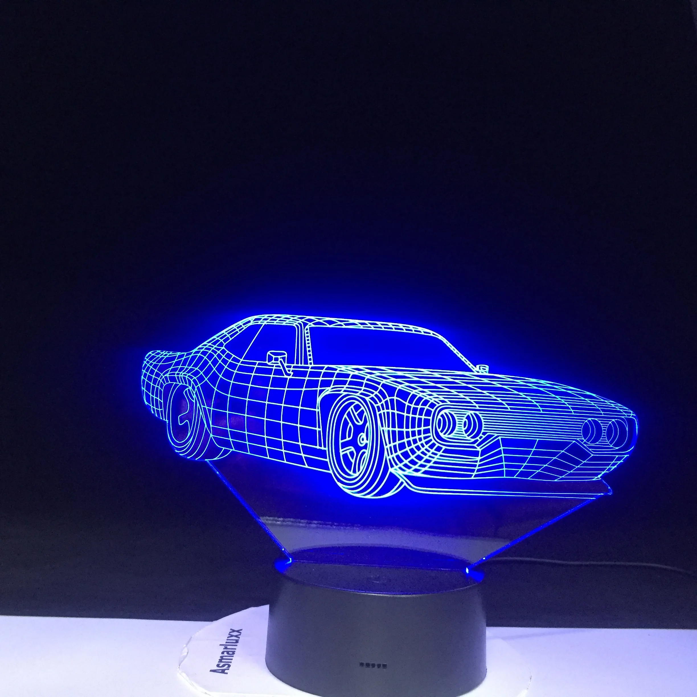 11,11 Подарочный 3D светодиодный ночник в форме автомобиля, меняющий цвета, визуальный светильник для автомобиля, Настольный светильник для сна, домашний декор 1461