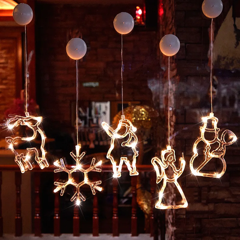 

Christmas In/Outdoor Window Decoration Backdrop String Light Home Party Holiday Hanging Garland Tree Ornament Xmas Gift New Year