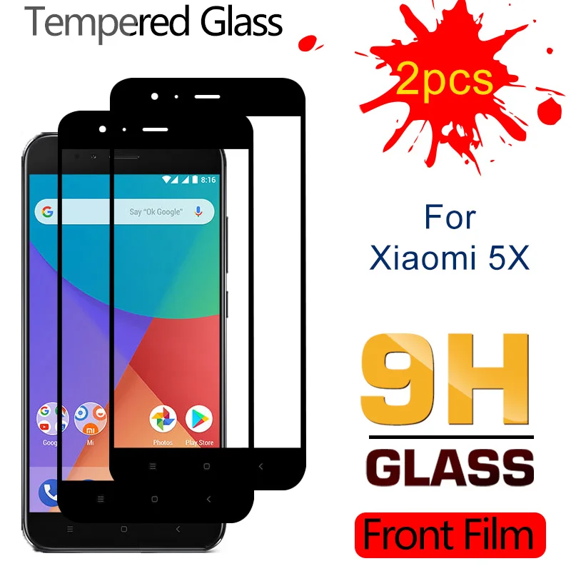 2 шт. полное покрытие закаленное стекло для Xiaomi Mi 5X 5C 5S 6X 6 A1 A2 A3 Защита экрана Xiao 5 X C