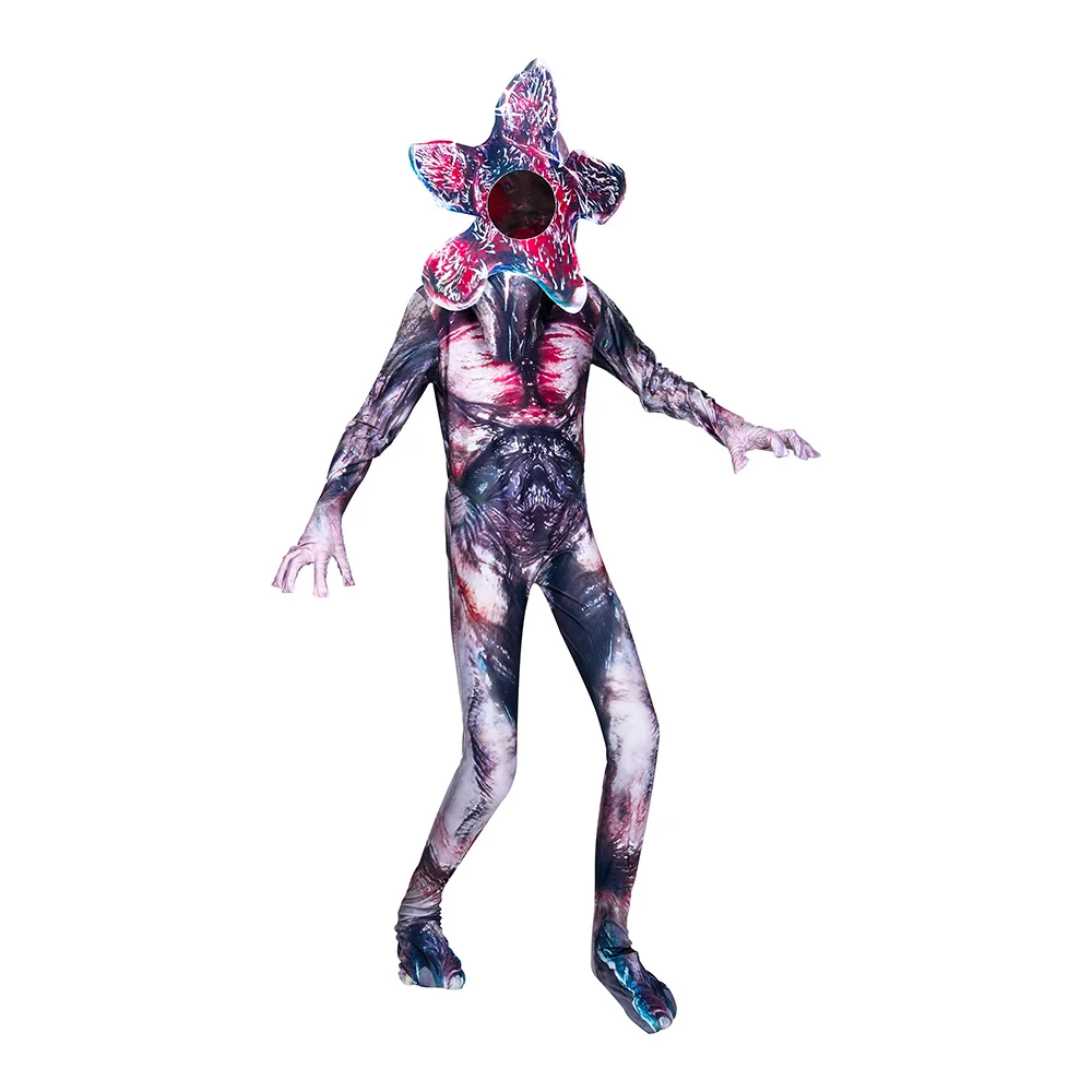 

Halloween Costume for Kids Scary Mask Boys Cosplay Clothes Man-eater Flower Scary Carnival Party Creepy Costume Mask 5-14Y 62951