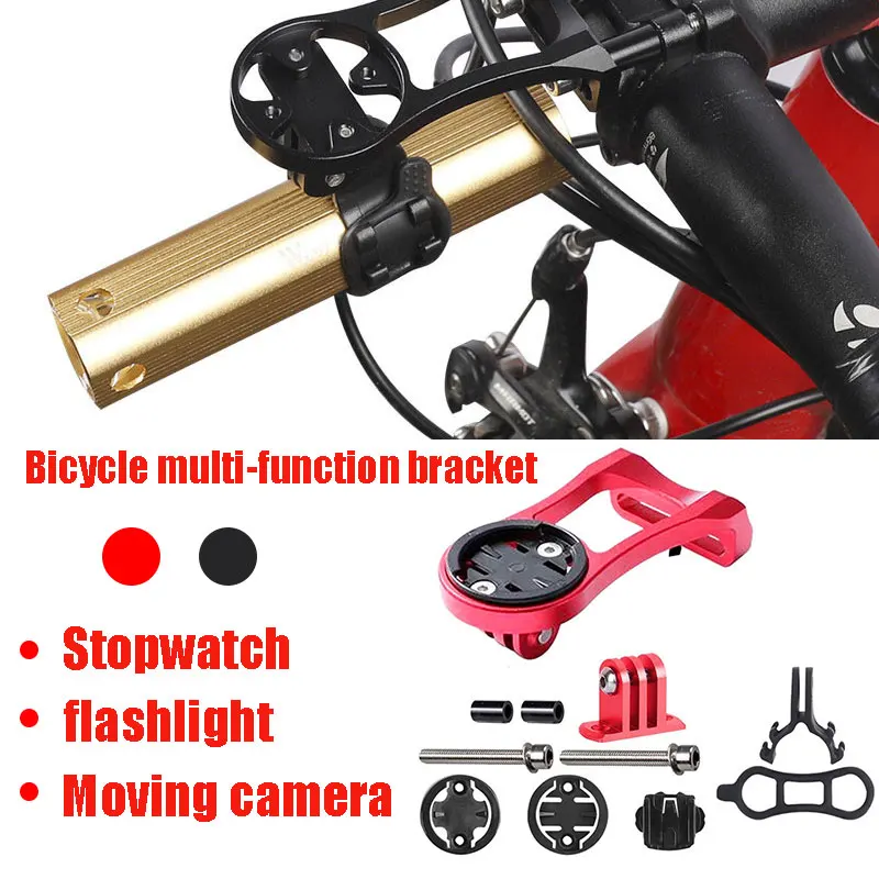 Bike Stem Extension Bike Stopwatch Bracket Mount Holder Cycling Tools Alloy Computer out Bicycle Accessories Portable Front