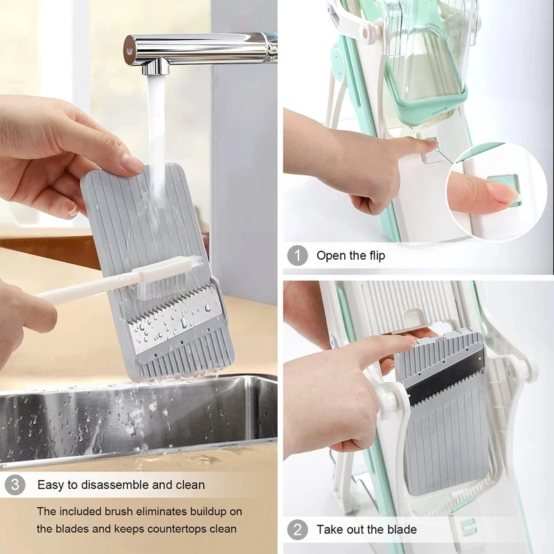 Food Slicer Vegetable Shredder Vegetable Cutter Multifunctional Vegetable Cutter Lemon Slicing Kitchen Grater Meat Not Hurting Your Hands Kitchen Tool