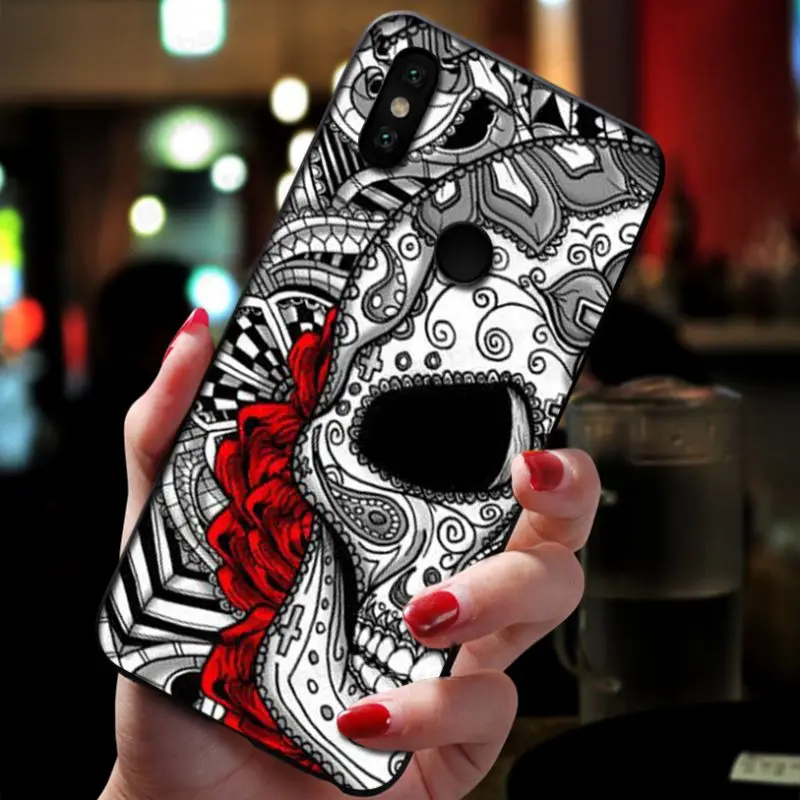 sugar Mexican Skull Girl tattooed Art