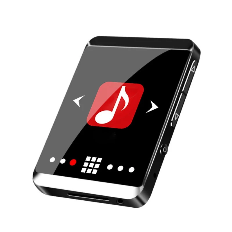 RUIZU M5 reproductor MP3 Bluetooth Pantalla de prensa completa de 8GB Mini Clip reproductor de música con FM, grabación, E-Book