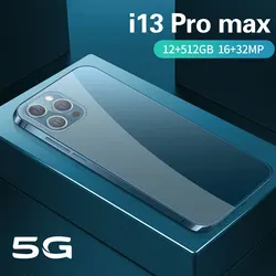 Phone I13 Pro max Dual SIM 6.7Inch 5600Mah 512G Mtk6889 Deca Core Global Version Celular I13 Android Mobile Phones