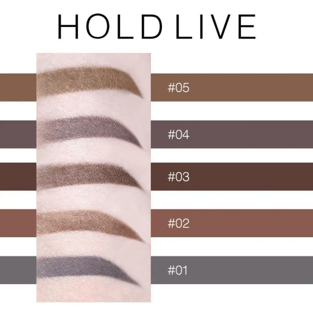 HOLDLIVE натуральный тонкий карандаш для бровей хаки пепельный коричневый кофейный