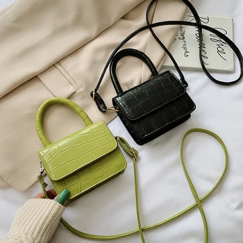 

Crocodile Pattern Design Mini Crossbody bags For Women 2020 High Quality PU Leather Shoulder Handbags Small Purse Corss body