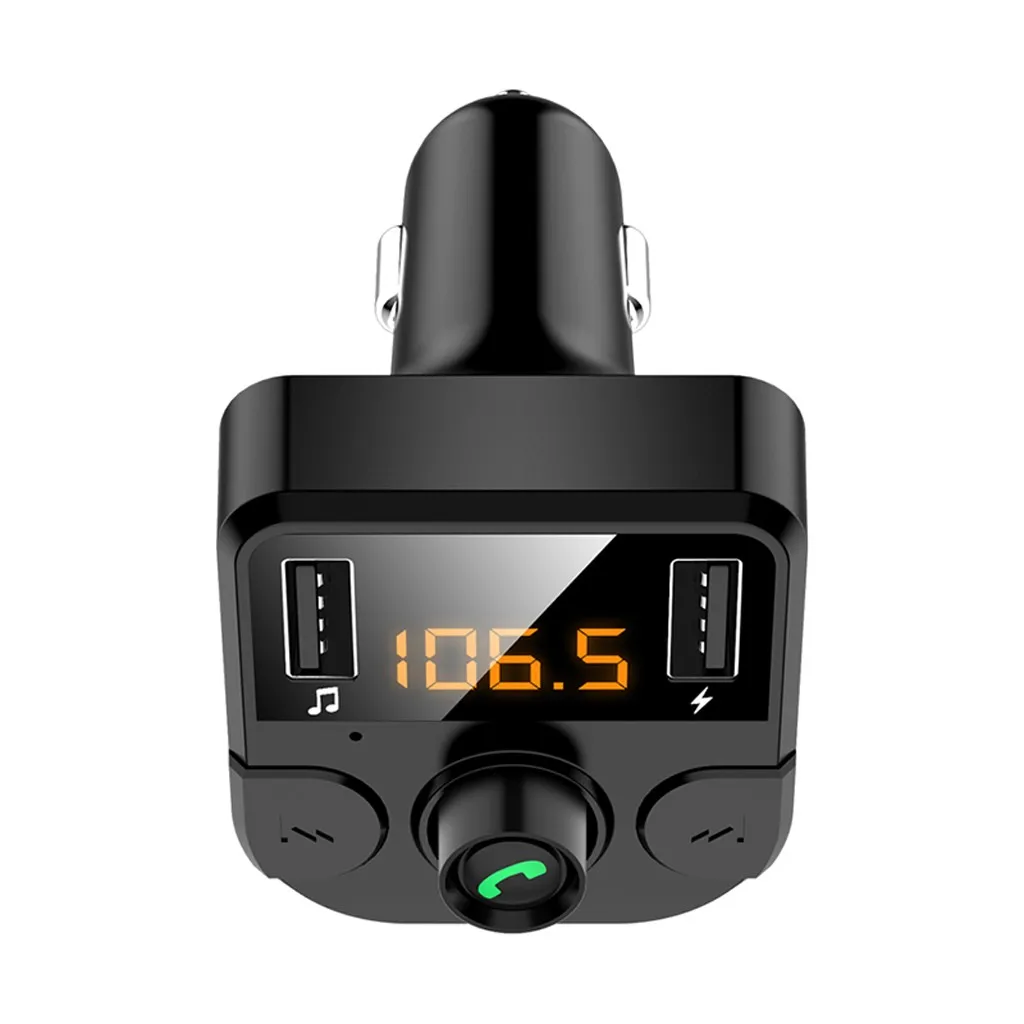 Fm передатчик Bluetooth 5 0 Автомобильный MP3 плеер адаптер батарея напряжение