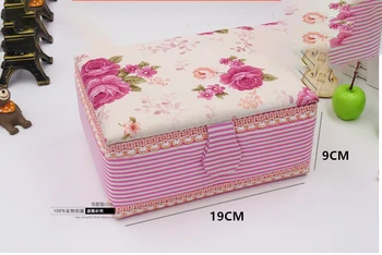 Multifunction pink Cloth Box Sewing Kit Needle Tape Scissor Threads Sewing Box Wedding Gifts For Home & Travelling 3