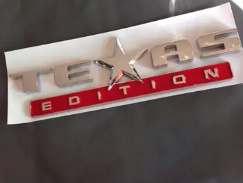 

20PC*257mm TEXAS EDITION Red Emblem Sticker Car Boot Trunk Rear Badge