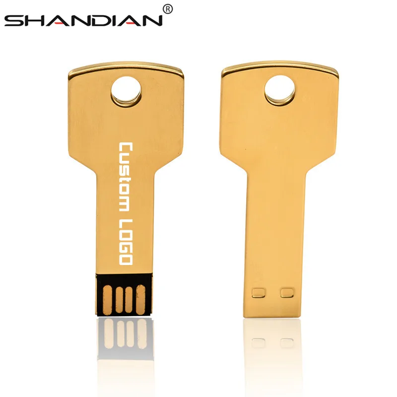 SHANDIAN, хит, супер мини Usb флеш-накопитель, металлическая usb флешка, 64 ГБ, флешка, 64 ГБ, 32 ГБ, 16 ГБ, 4 Гб, водонепроницаемая флешка, флеш-диск