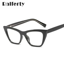 Ralferty TR90, женские очки, прозрачные, кошачий глаз, очки, оправа для очков для женщин, CP Pin Insert, без диоптрий, близорукость, F93349