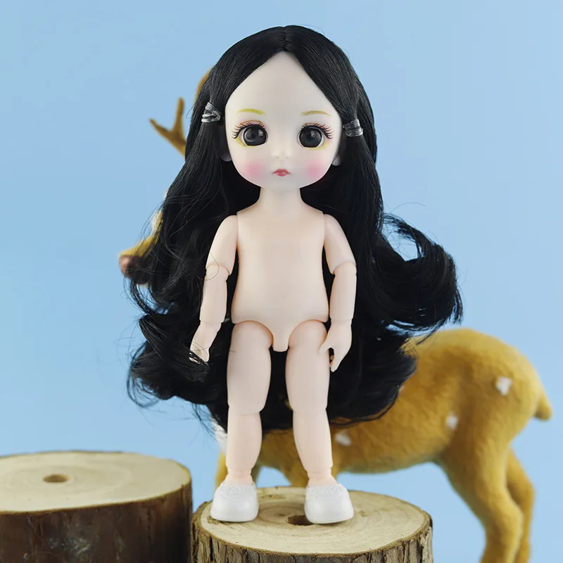 Новая кукла BJD 20 шарнирная кукла 3D глаза 30 см Кукла Длинные волосы Женское обнаженное тело, куклы для девочек игрушки Рождественский подарок,игрушки куклы игрушки для девочек кукла лол холодное серд - Цвет: 16CM DOLLH