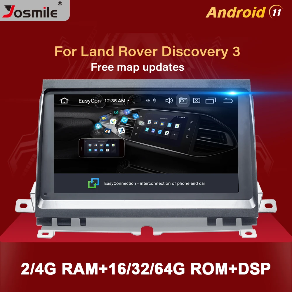 Автомобильная магнитола на Android 11 для Land Rover Discovery 3 LR3 L319 2004 ~ 2009 мультимедийный