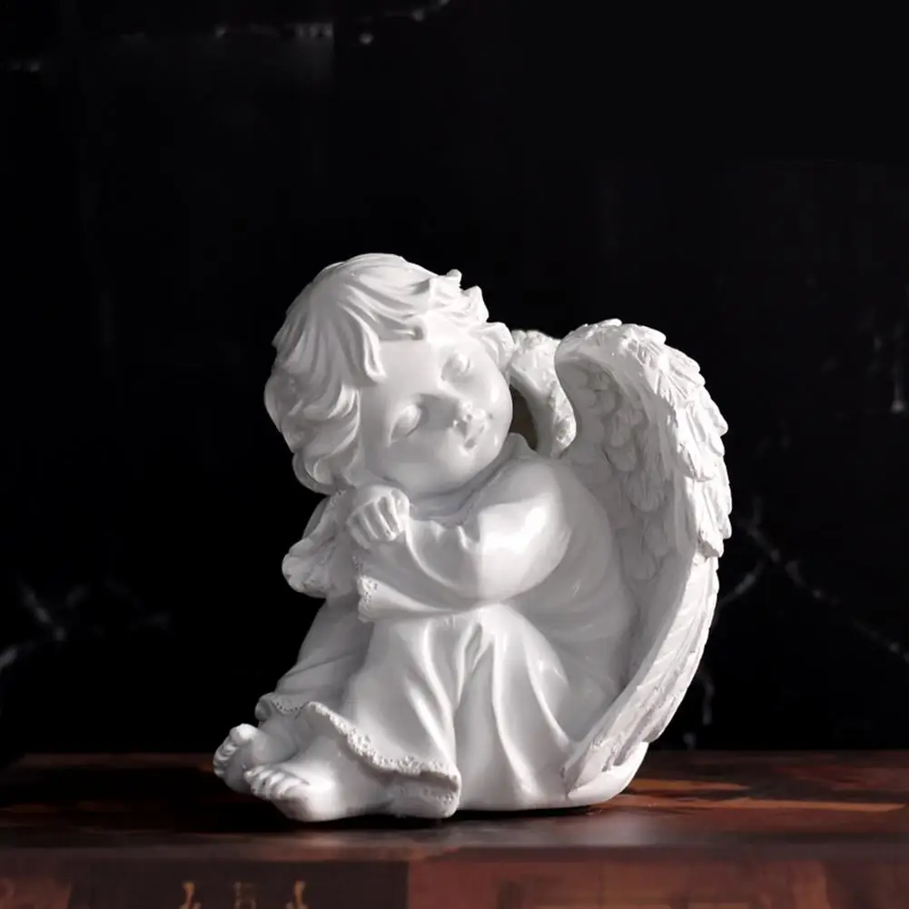Nordic Sleeping/Praying Angel Figurines Cute Small Resin