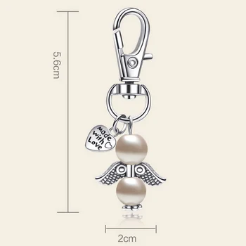 

Guardian Angel Key Chain Pendant for Baby Shower Birthday Wedding Banquet Small Party Favors Gift Decorations 48PCS/lot