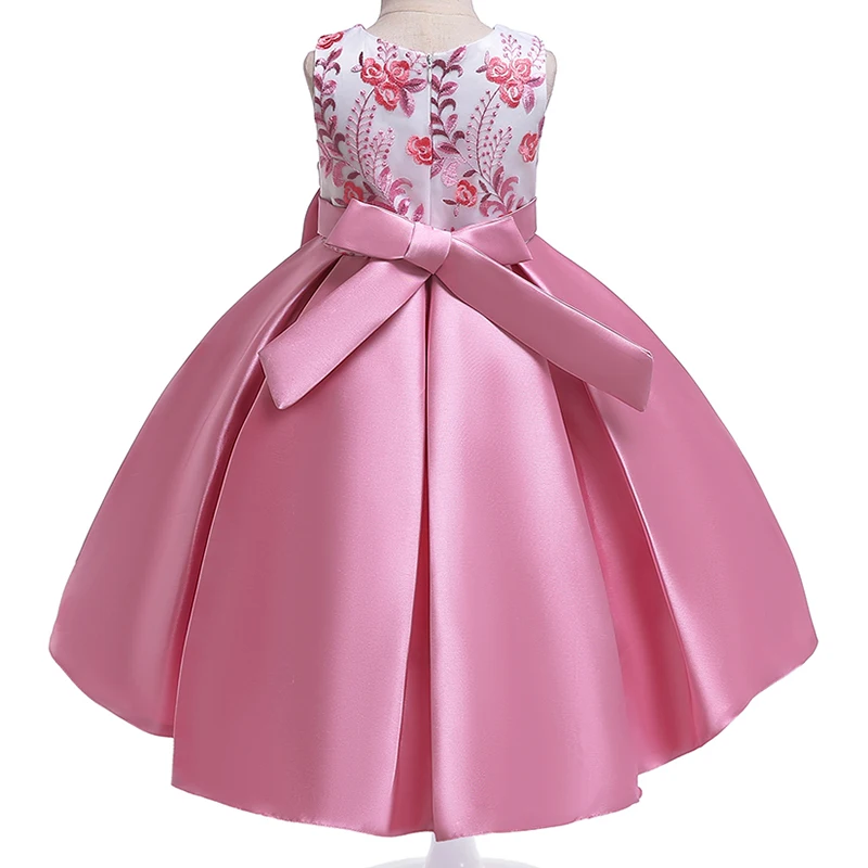 Flower Girls Dress For Girls Kids Clothing Beaded embroidery Wedding Dresses For Children Party Trailing Custumes