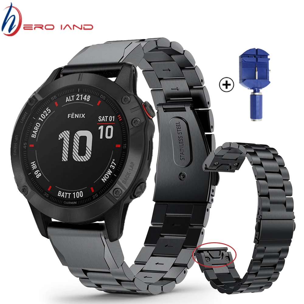 Stainless Steel Band untuk Garmin Fenix 