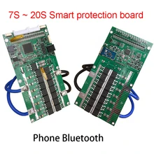 7S~ 20S литий-ионная литиевая батарея Защитная плата баланс Lifepo4 LTO titanate 18650 BMS 48V 36V 24V может 485 телефон Bluetooth