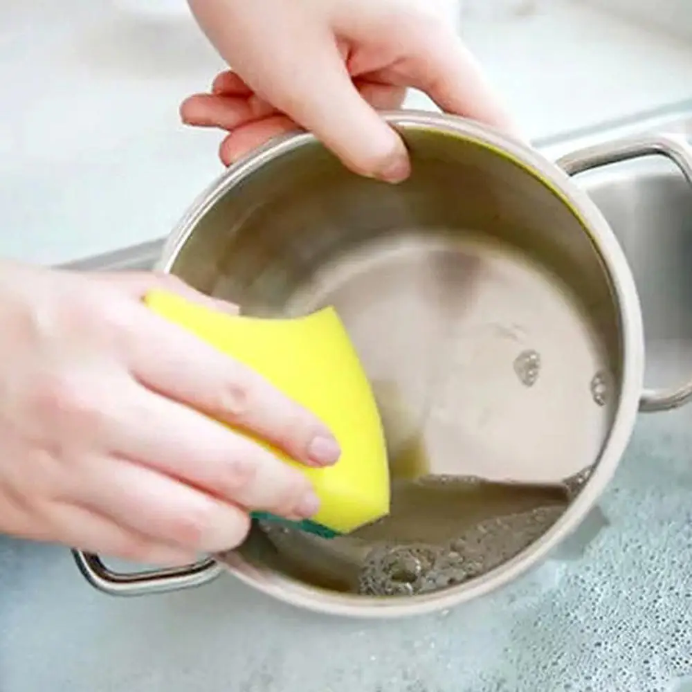 10PCS Multi-Use Heavy Duty Scrub Sponge Extra Thin Magic Cleaning Sponges Eraser Sponge For Kitchen Bathroom Furniture Clean