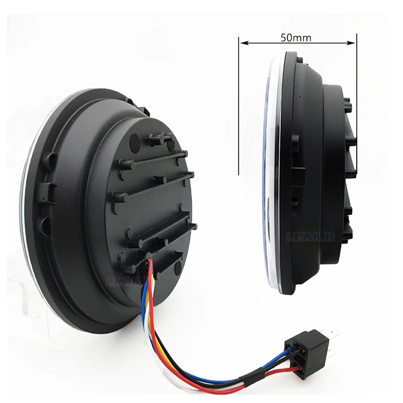 1 комплект фар для мотоцикла Harley 7 "светодиодный с DRL4 1/2" Противотуманные фары