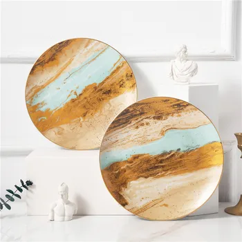 

Saturn series dinner plate living room decoration decorative ceramic plate dessert plate bone china planet series ceramic dish