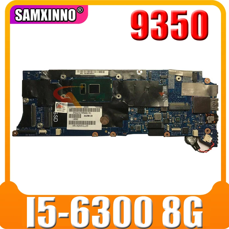 100% WORKING For DELL XPS 9350 motherboard AAZ80 LA-C881P SR2F0 I5-6300 8G tested ok | Компьютеры и офис
