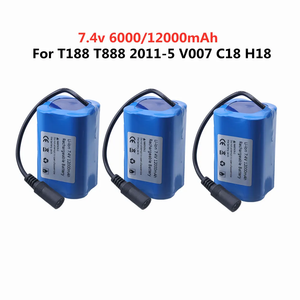 7 4 V 12000Mah 6000Mah батарея для T188 T888 2011-5 V007 C18 H18 и т. Д. Пульт дистанционного управления |