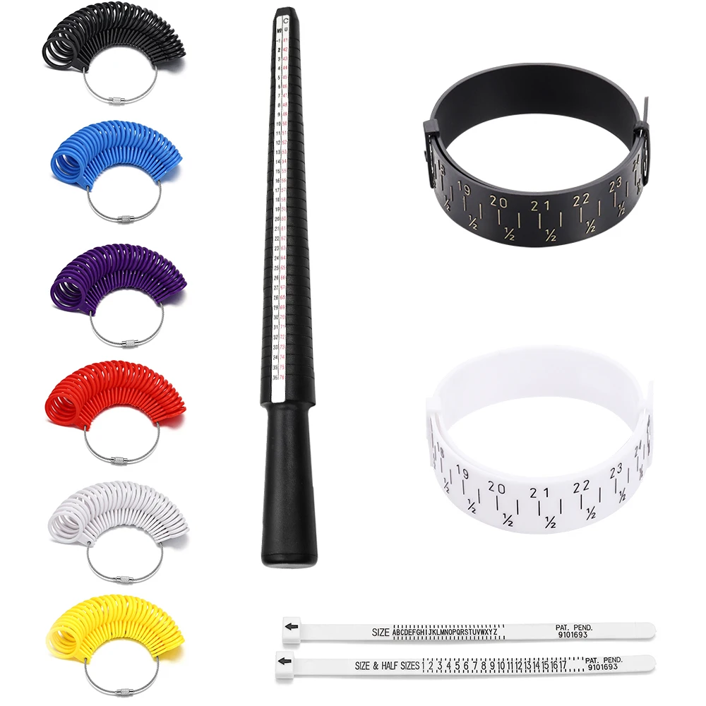 Bracelet Ring Sizer Mandrel Measuring Stick Sizing Tools Finger Size