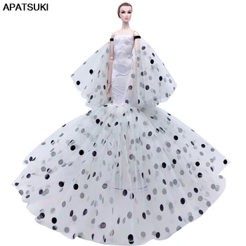 

Fashion Polka Mermaid Clothes For Barbie Doll Dress Fishtail Party Dresses For 1/6 BJD Doll Cosplay Costume Doll Accessory