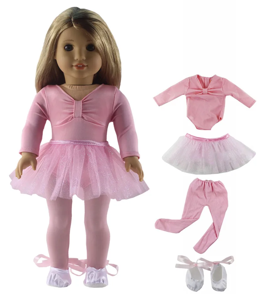 

1 Set Ballet Skirt Doll Clothes for 18 inch American Doll Handmade Fashion Lovely Clothes X04