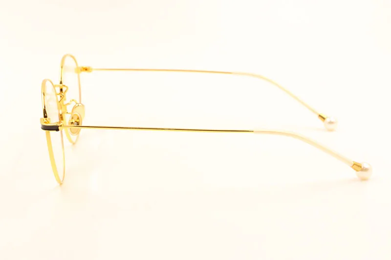 BCLEAR Titanium Glasses Frame Women Vintage Round Eyewear Classic Optical Prescription Brand Designer Eyeglasses Frame Pearl