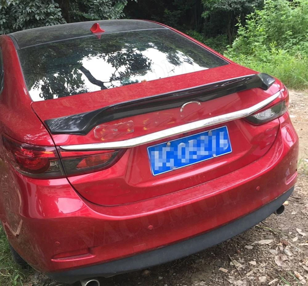 Для Mazda 6 спойлер Atenza задний спойлер корпус из углеродного волокна спойлер FRP крышка багажника отделка автомобиля Стайлинг