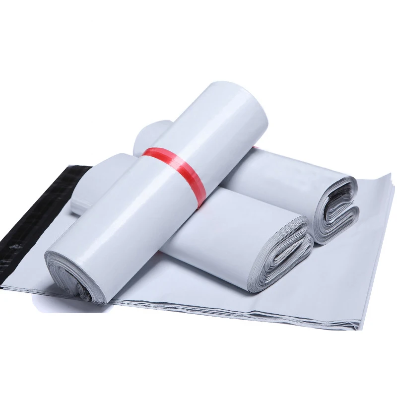 Bolsas de plástico autoadhesivas para correo postal, bolsas de almacenamiento de sobres Express, embalaje de correo, 18 tamaños, 25 unids/lote