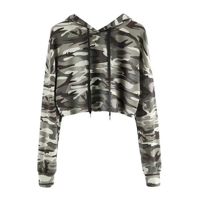 fluffy camo hoodie