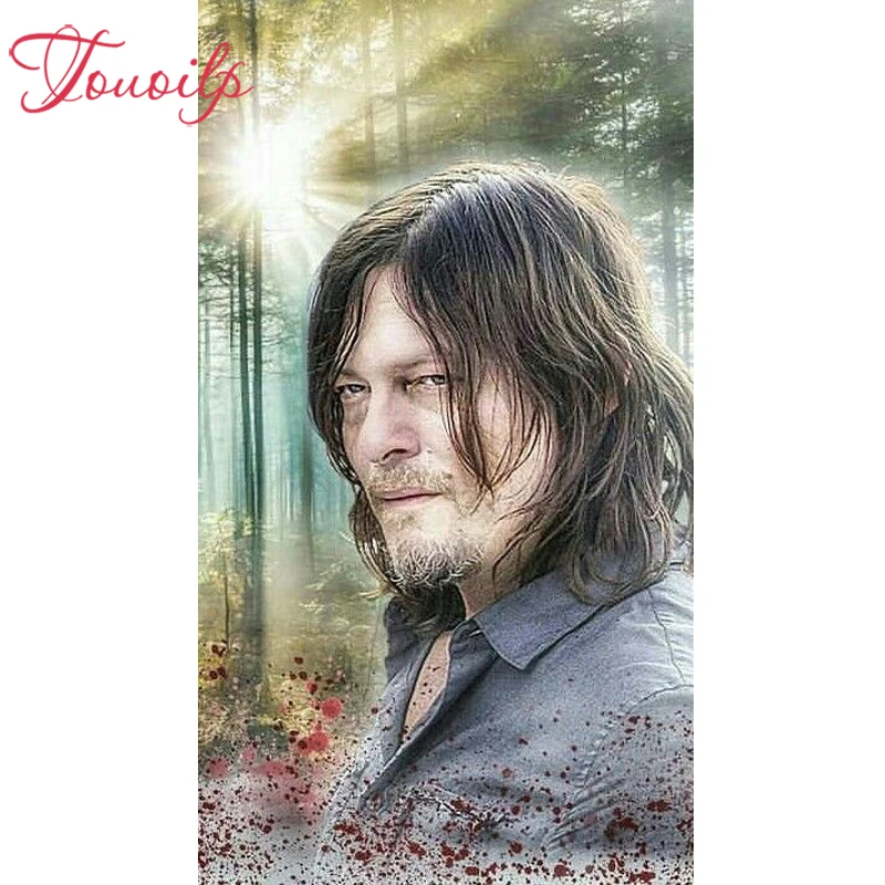 Алмазная вышивка сделай сам 5D алмазная живопись Ходячие мертвецы полноразмерная