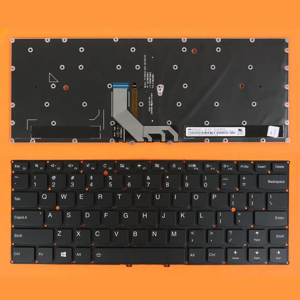 For Lenovo Yoga 910 13ikb Yoga 5 Pro Laptop Keyboard Us Backlit No Frame Replacement Keyboards Aliexpress