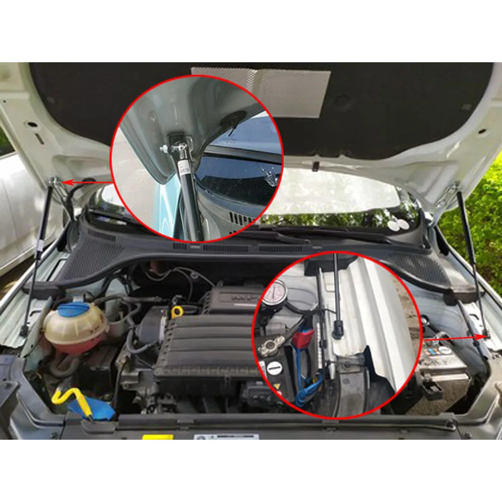 Для Volkswagen Jetta MK6 2012- 2x передний капот капота модифицирует газовые стойки из углеродного волокна поддержка подъема газа пружинный амортизатор