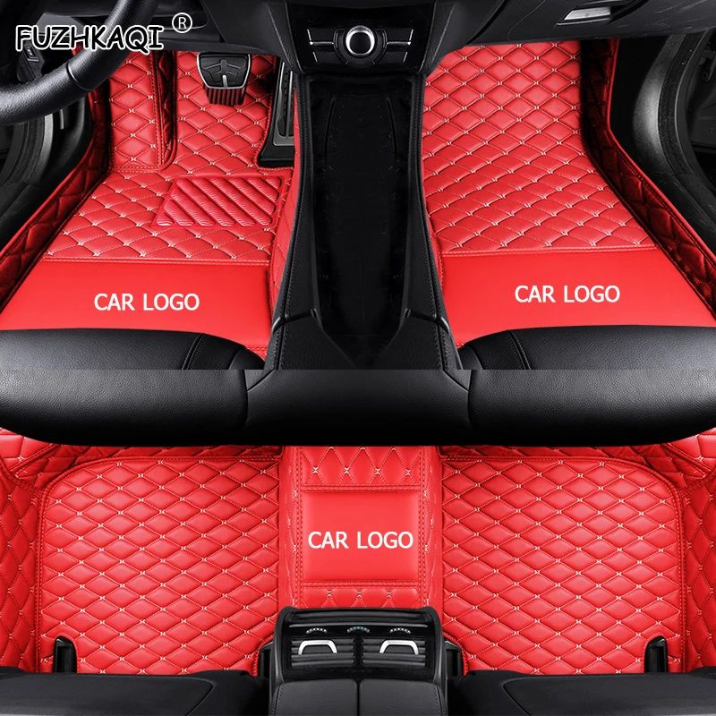 FUZHKAQI Custom car floor mat For Citroen DS DS3 DS4 DS5 DS6 DS7 DS4S DS5LS For Dodge Journey auto floor mats