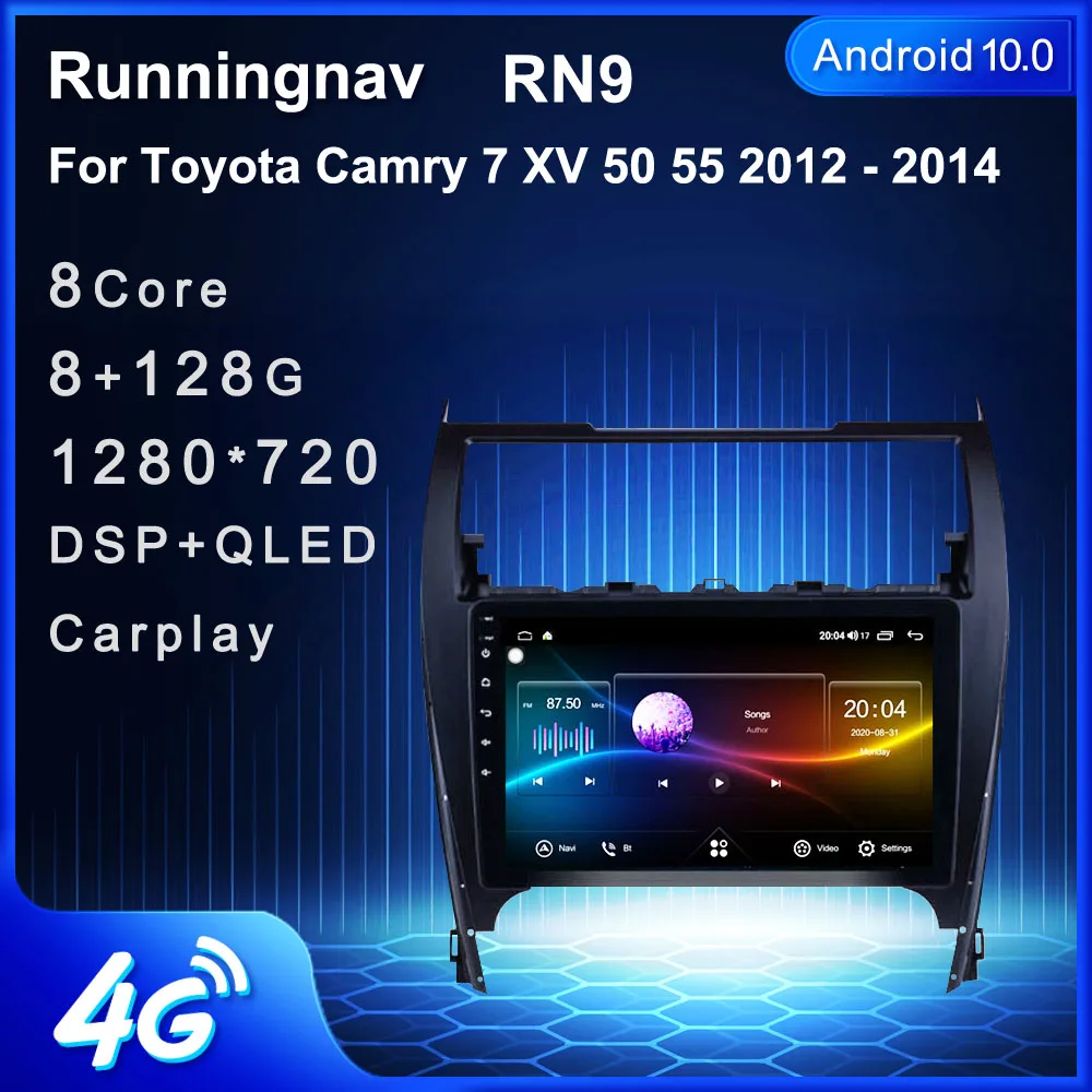 

4G LTE Android 10.1 Fit TOYOTA CAMRY 2012 2013 2014- Multimedia Stereo Car DVD Player Navigation GPS Radio